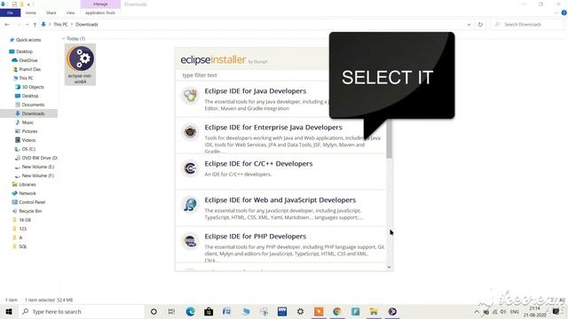 How to Download & Install Eclipse IDE on windows 10 смотреть онлайн