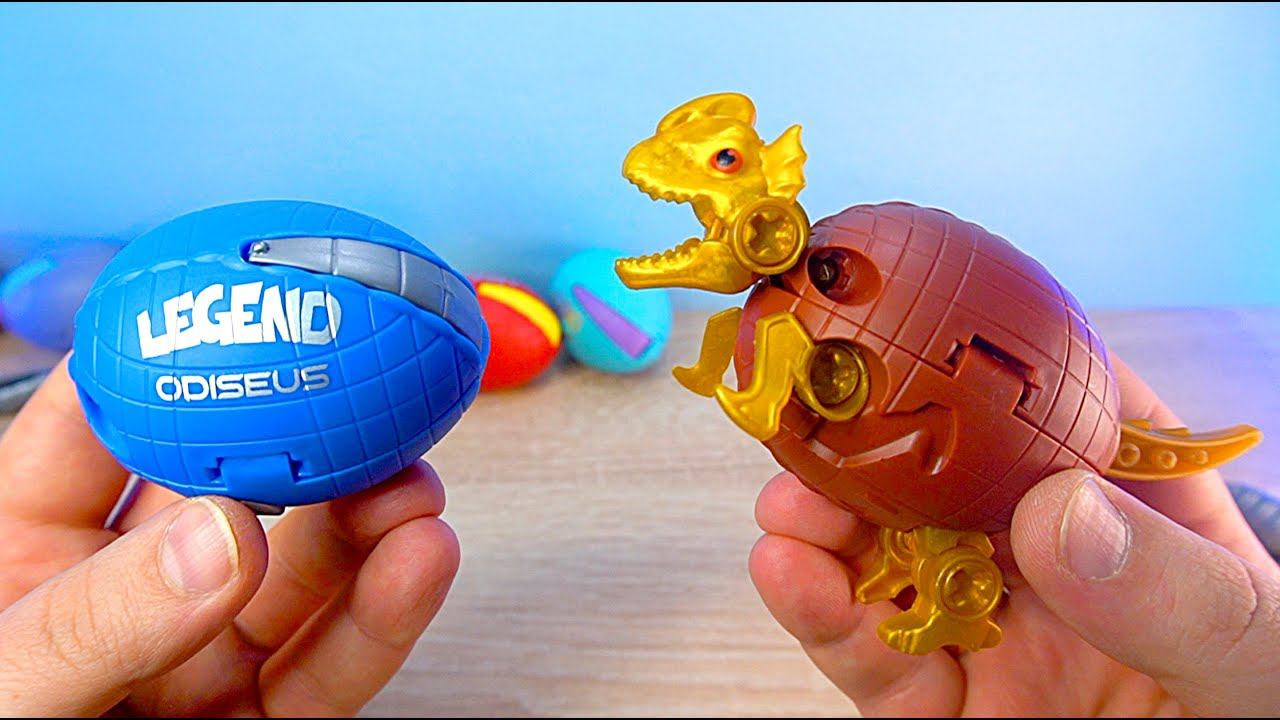 Яйцо трансформер ДИНОЗАВРЫ LEGEND OF ANIMALS DINO ANIMAL TECH смотреть онлайн