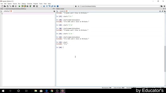 Introduction to Strings in Python| Python-5| by Educator's смотреть онлайн