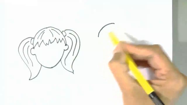 How to draw Girls Hairstyles 1 easy steps for children, kids, beginners смотреть онлайн