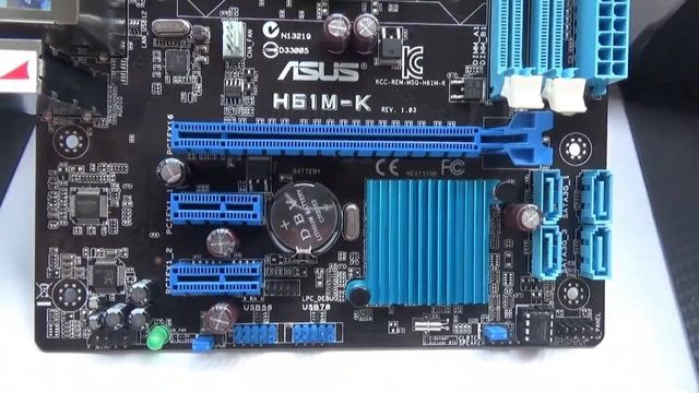 Motherboard Asus H61M-K (Hands-On) смотреть онлайн