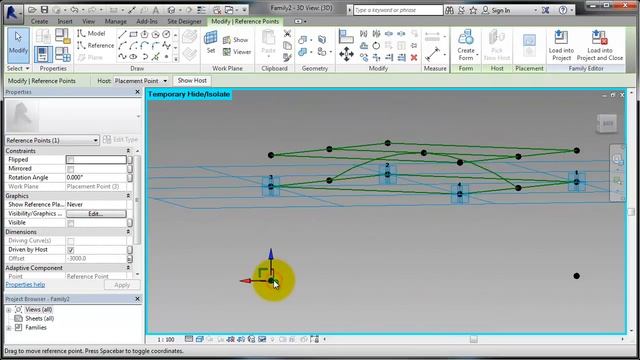 BIM - Revit 3D Organic Form 04 Tensile Structure