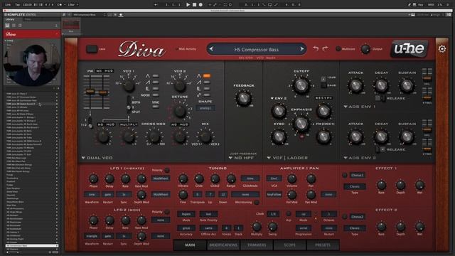 U-HE Diva 252 ❤️308 presets selection [Factory Sound Bank - Sons Usine] смотреть онлайн