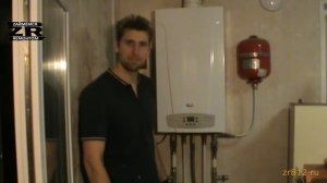 Установка котла отопления Baxi