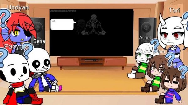 Undertale reacts to Help from the void // phase 5 - 6 // Gacha Club// Undertale//