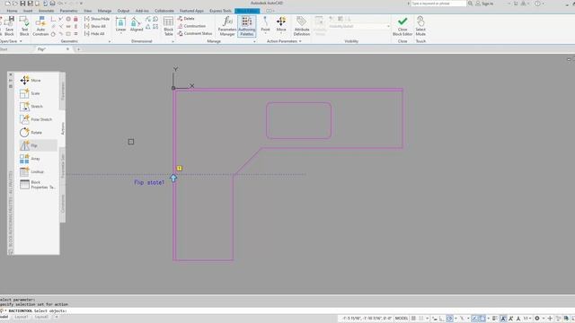 AutoCAD Dynamic Blocks: Flip Action (Mirror) смотреть онлайн
