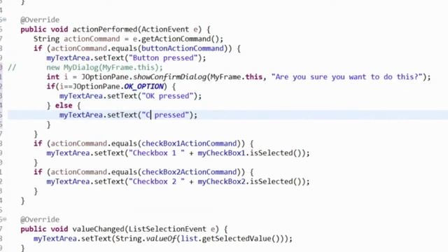 Swing dialogs смотреть онлайн
