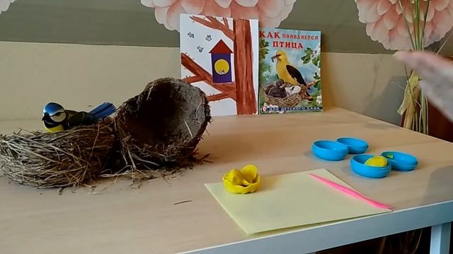 Лепка "Птичка в гнездышке" смотреть онлайн
