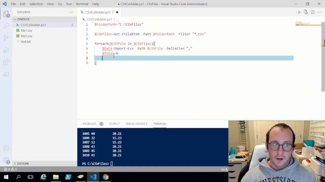 PowerShell Tutorials : Calculating Sum of a column across multiple CSV files смотреть онлайн