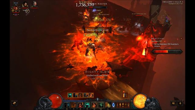 Diablo 3. Maximus full fury leapquake + ancients build. T6 rift. смотреть онлайн