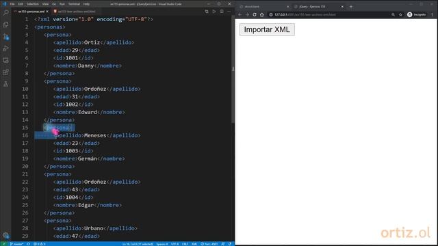 jQuery - Ejercicio 155: Leer Contenido XML a través de la Invocación de la Función ajax() смотреть онлайн