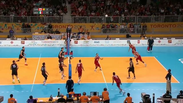 Crazy kick save...in volleyball смотреть онлайн