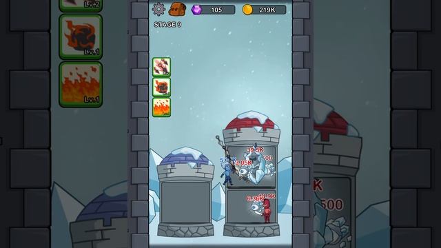 Hero Castle Wars - Level 33 (3rd Castle Stage 9) Gameplay Android, iOS смотреть онлайн