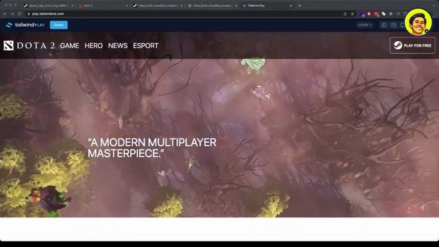 Dota 2 Website Hero Clone Using TailwindCSS смотреть онлайн