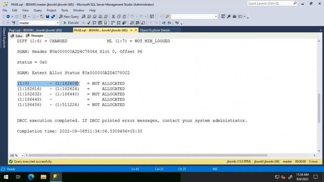 SQL Internal Series- Viewing PFS, GAM and SGAM Pages Using DBCC Page #jbswiki смотреть онлайн