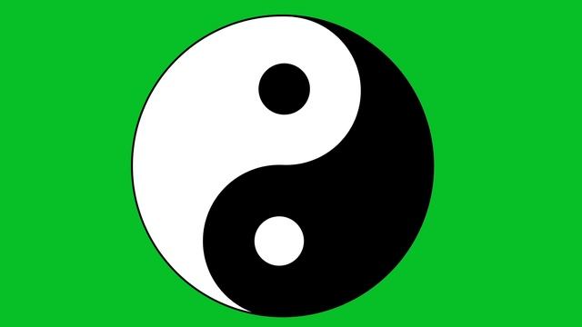 Yin Yang Chromakey Ready Animation Motion Background Stock Video Footage Free For Editing смотреть онлайн