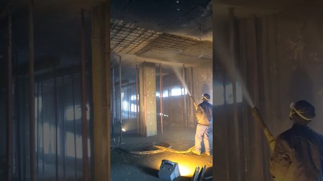 торкретирование после пожара ТЦ 