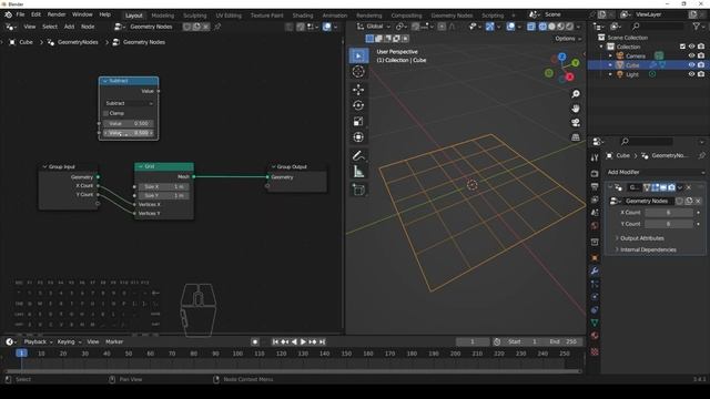 Blender Pixel Fire Part 1 - Instance Grid (Geometry Nodes) смотреть онлайн