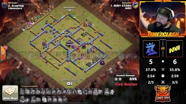 ? NAVI (QUEEN WALKERS) ⚔️ LIMERENCE | GSL | Clash of Clans Esports смотреть онлайн