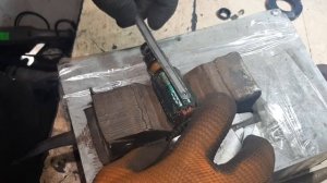 болгарка expert 125 задымила - ремонт.