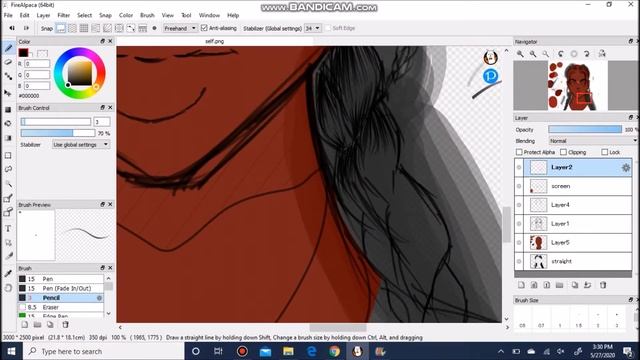 Fire Alpaca Speed Draw || Symmetry Tool смотреть онлайн
