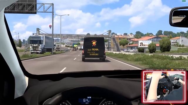 TAKSİ KİRALAYIP ÜCRETSİZ KULLANDIM !!! MODİFİYELİ FORD FOCUS ETS 2 MOD 1.43 [ Logitech G29 ] смотреть онлайн