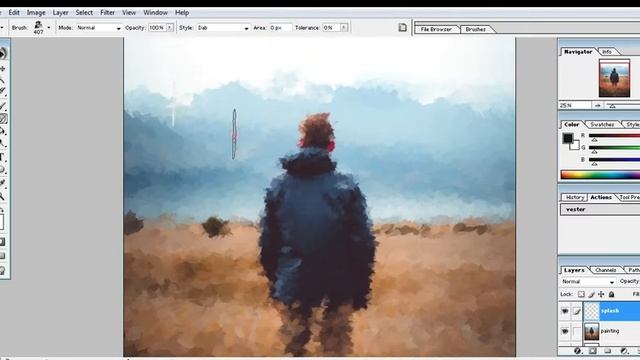 Photo to Oil Painting Effect (Without Drawing Skills) - Photoshop Tutorial смотреть онлайн
