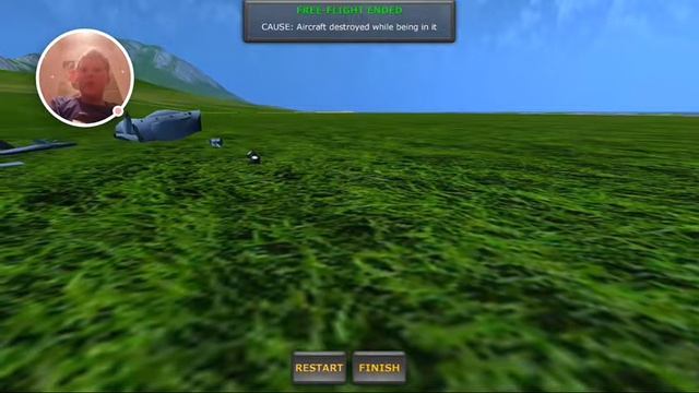 Turboprop Flight Simulator 3D крушение и осмотр самолетов. смотреть онлайн