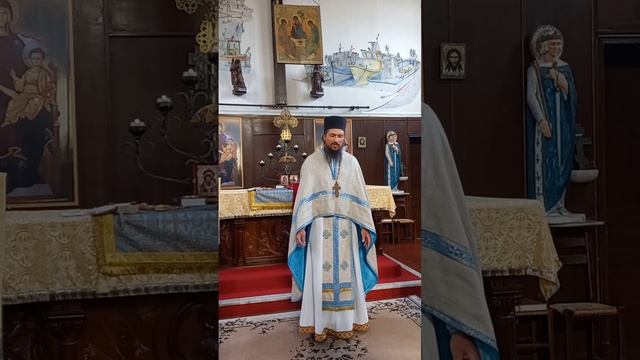 Апостол, Евангелие и проповедь о.Андрея Олейника на Покров Пресвятой Богородицы 14.102023 Марсель смотреть онлайн