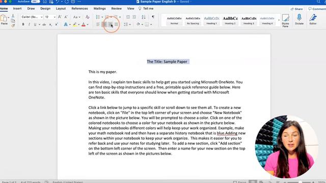 Microsoft Word: How to Center Align Text on a Page - Quick Tutorial - Put the Words in the Middle смотреть онлайн