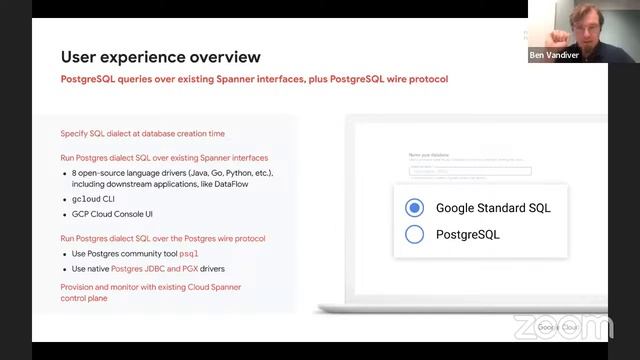 Google Journey: Bringing a PostgreSQL Interface to Cloud Spanner – Ben Vandiver | #PostgresOpenTalk смотреть онлайн