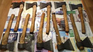 Обзор советских кованых топоров с хранения.