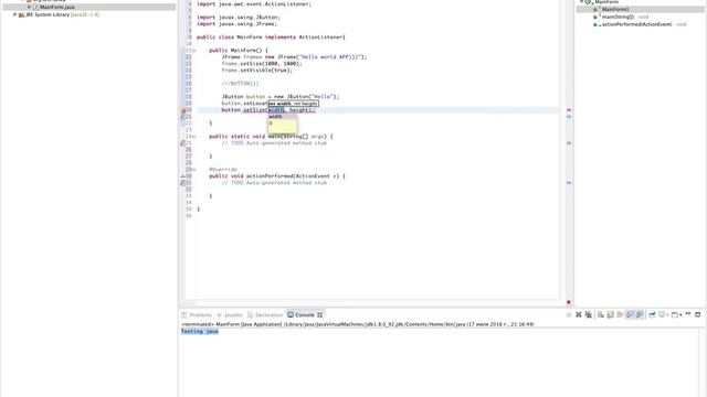 JAVA Простое приложение смотреть онлайн