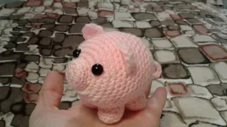 Поросенок крючком. Игрушки амигуруми крючком (часть 2). смотреть онлайн