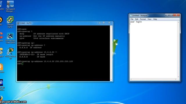 Setting IP Switch HP 1910 8G PoE смотреть онлайн
