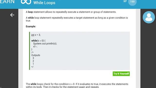 3. SoloLearn. Условные операторы и циклы Java смотреть онлайн