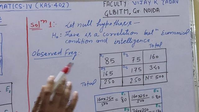Lecture 14: Maths IV ( Unit V), Contingency Table for Chi Square Test смотреть онлайн