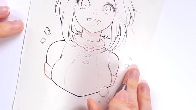 Drawing OCHACO with Copic Markers смотреть онлайн