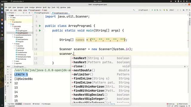 Single Dimensional Array | Java смотреть онлайн