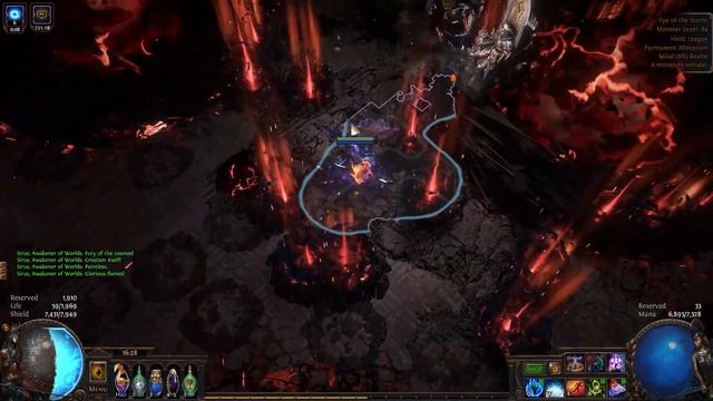 Path of exile - Hexblast Occultist A8 sirus (Critical - non ignite) смотреть онлайн
