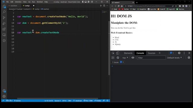Learn JS | Lecture 6 part-2 and Lab 6 (College-Course) смотреть онлайн