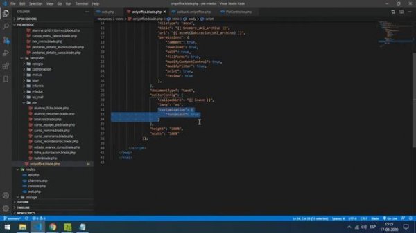 ONLYOFFICE editor de archivos DOCX en LARAVEL