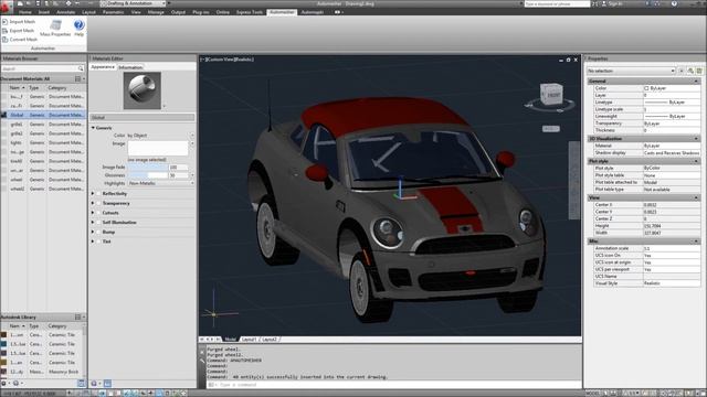 Import 3D model with textures into AutoCAD смотреть онлайн
