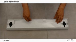 Установка душевого поддона Flight Neus и панели Panolux от Jacob Delafon