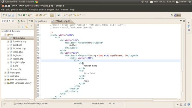 PHP Tutorial 23 - Viewing Guilds cont. смотреть онлайн