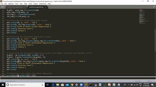 Polynomial Regression SUB:MACHINE LEARNING CODE CS 602 BY DR VIJAY BHANDARI смотреть онлайн