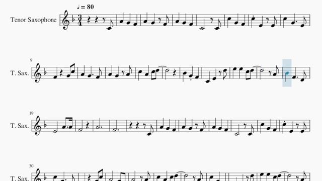 SUPER EASY Tenor Sax Sheet Music: How to play Le Festin by Camille смотреть онлайн