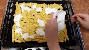 Картошка с мясом под сыром в духовке