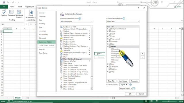 Missing Share Workbook | How to Enable Share Workbook Button If not available in Excel 2016 & Above смотреть онлайн