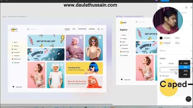 How To Export Image, ICON | Figma Live CompleteTutorial Ecommerce Website, Export Import Asset Figm смотреть онлайн